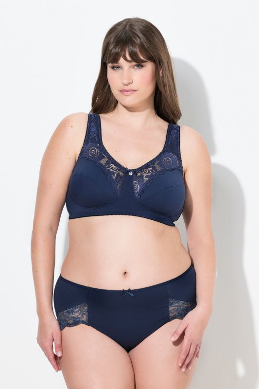 Lace Inset Wirefree Kelly Fit Support Bra