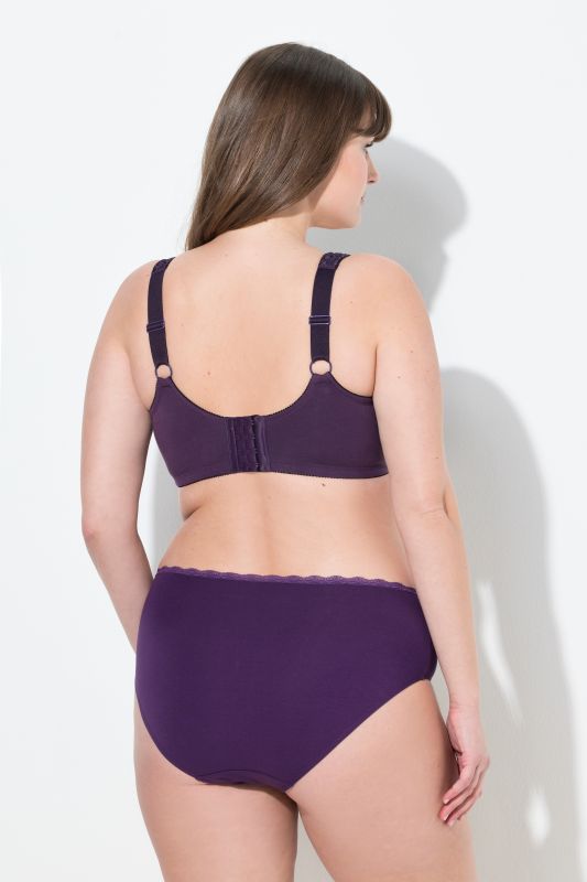Lace Inset Wirefree Kelly Fit Support Bra