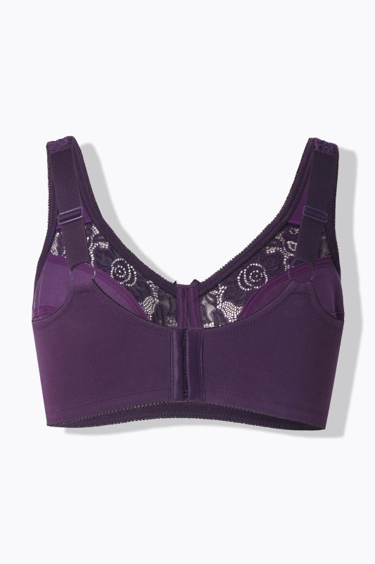Lace Inset Wirefree Kelly Fit Support Bra