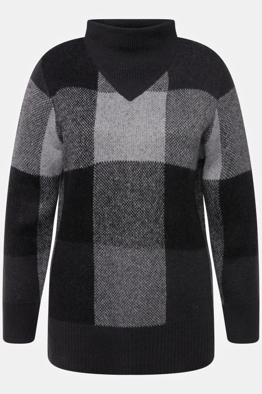 Grand Check Long Sleeve Sweater