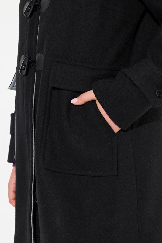 Toggle Button Wool Blend Duffle Coat
