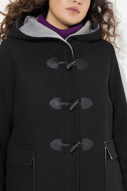 Toggle Button Wool Blend Duffle Coat