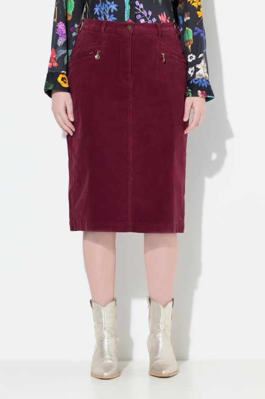 Corduroy Midi Skirt