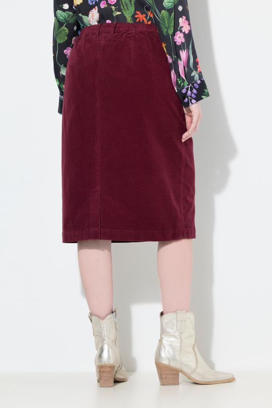 Corduroy Midi Skirt