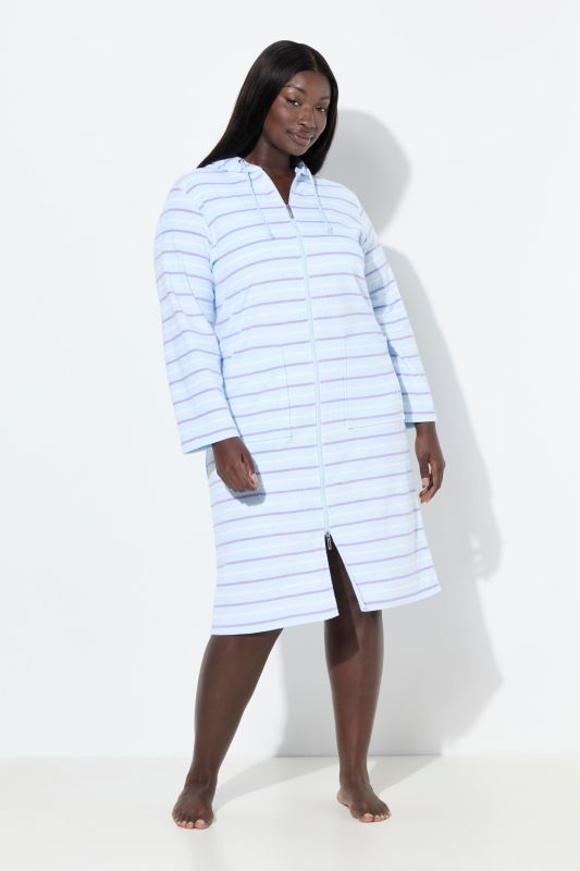 Striped Terrycloth Bathrobe