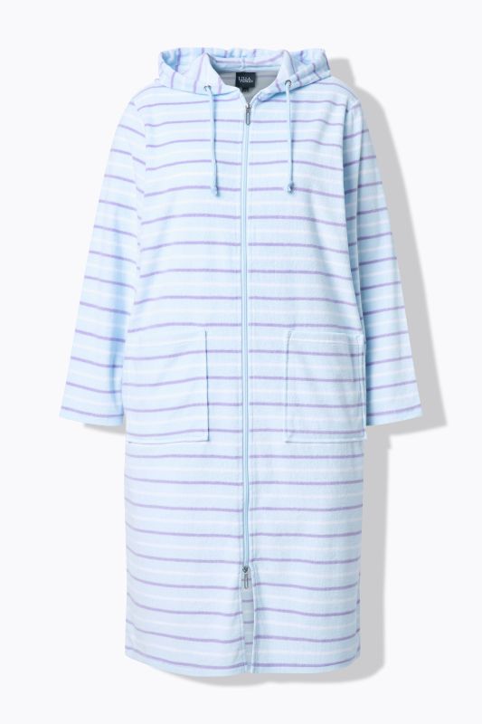 Striped Terrycloth Bathrobe