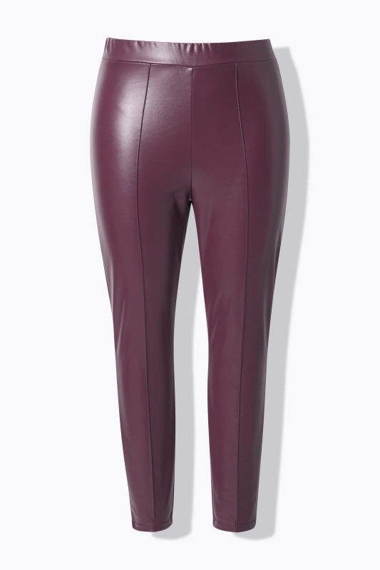 Metallic Faux Leather Leggings