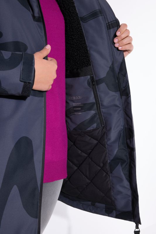 HYPRAR Scribble Print Coat