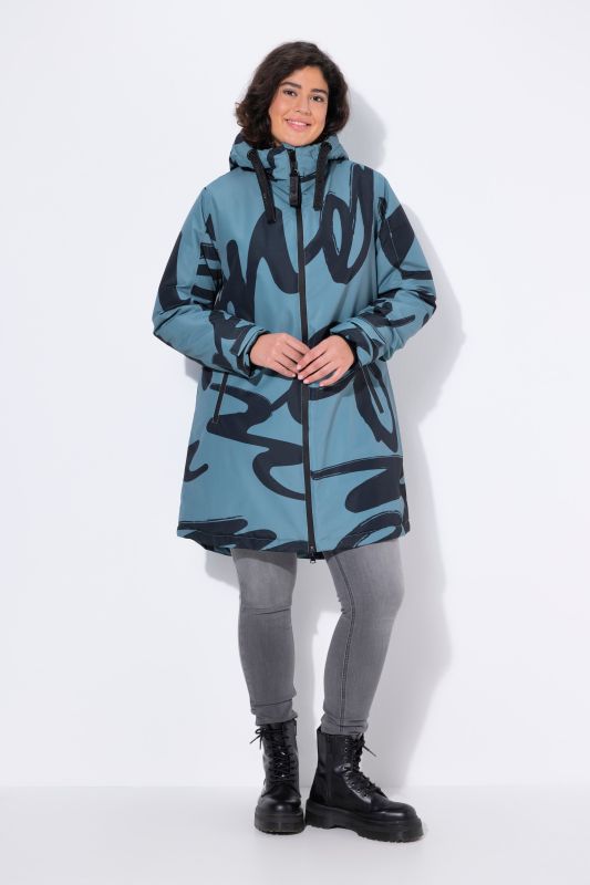 HYPRAR Scribble Print Coat