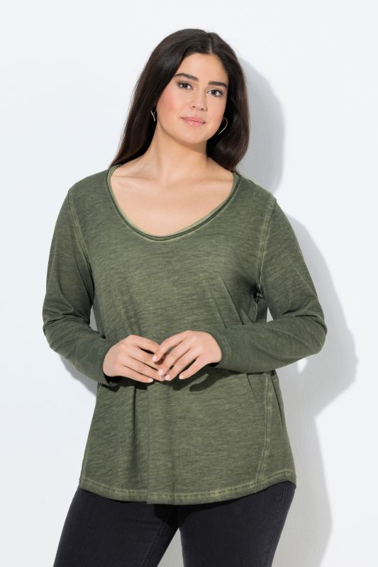 Long Sleeve Rolled Edge Tee