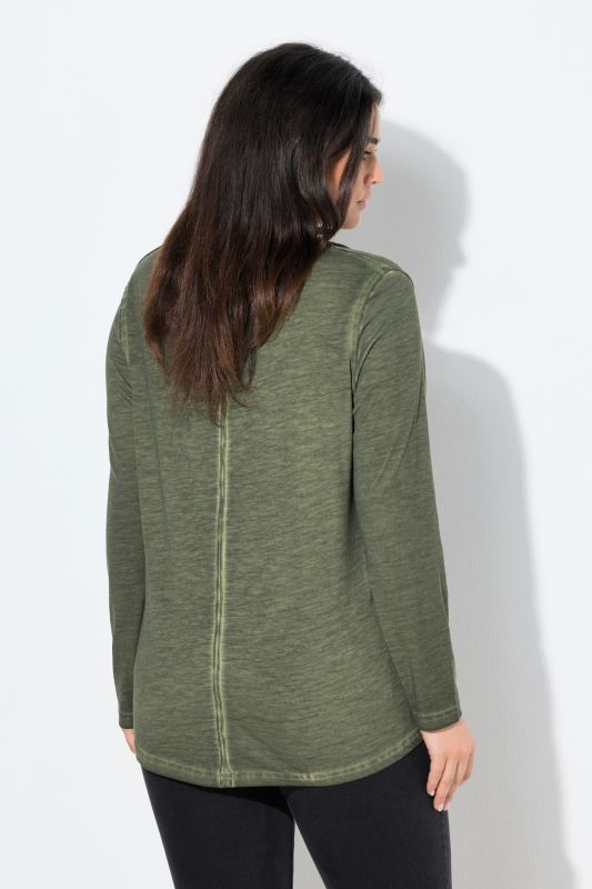 Long Sleeve Rolled Edge Tee