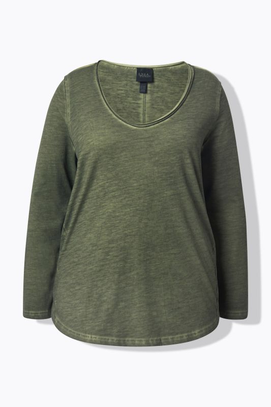 Long Sleeve Rolled Edge Tee