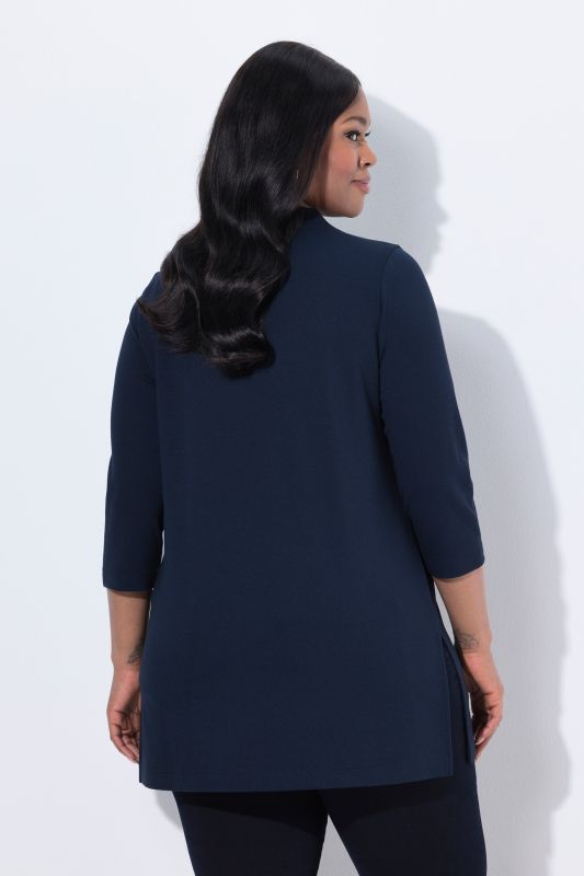 Rhinestone Turtleneck Sweatshirt