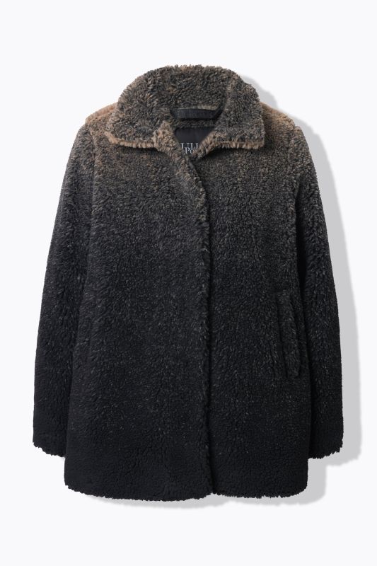 Gradient Teddy Fleece Coat