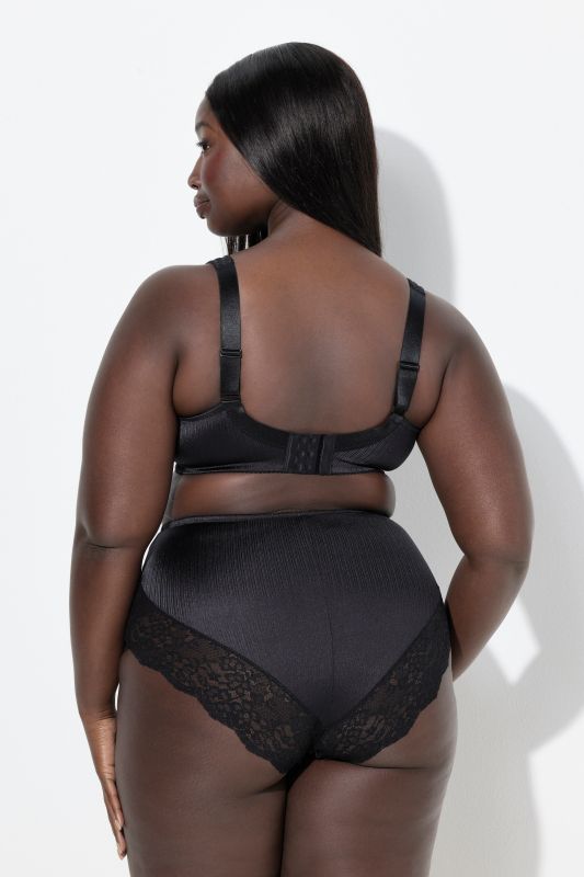 Satin and Lace Minimizer Bra