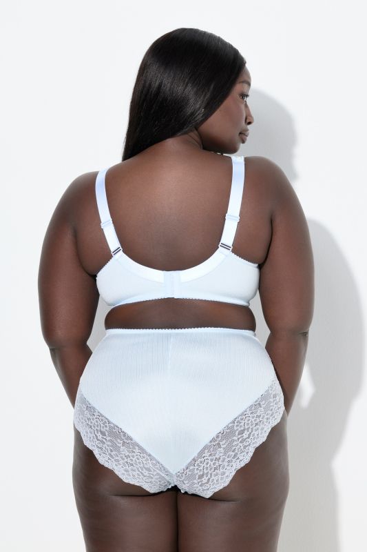 Satin and Lace Minimizer Bra