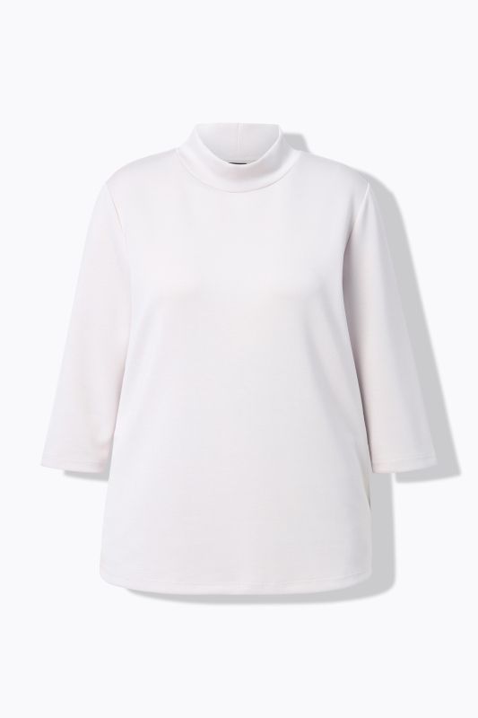 Decorative Button 3/4 Sleeve Sweatshirt