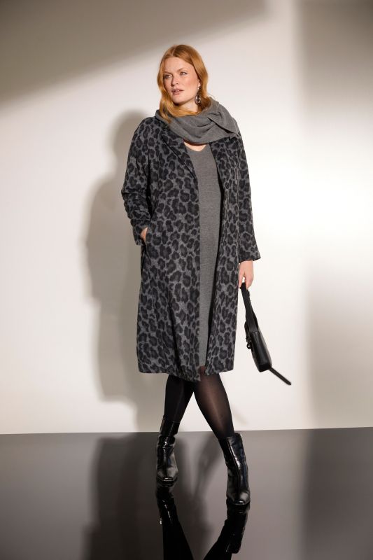 Long Leopard Print Coat