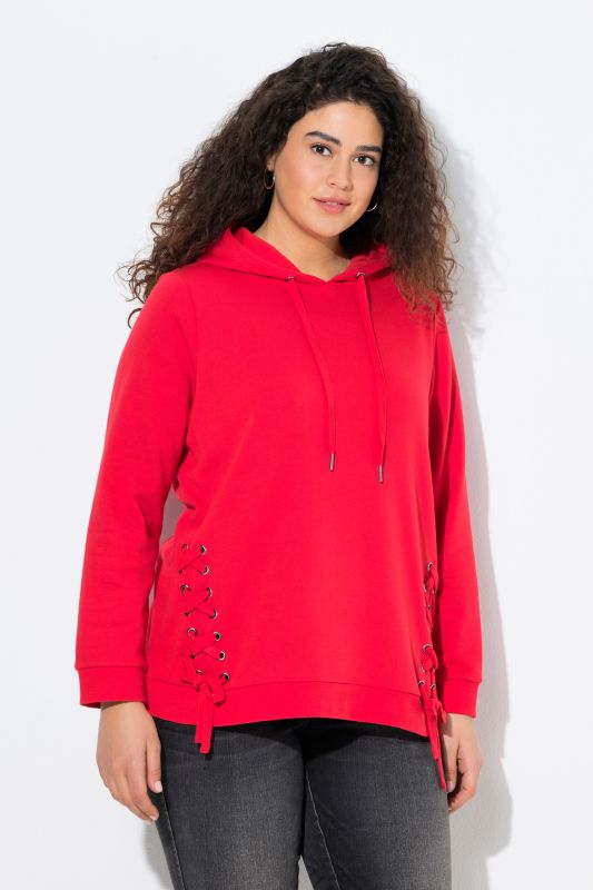 Decorative Lace-Up Hoodie