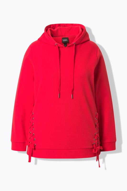 Decorative Lace-Up Hoodie