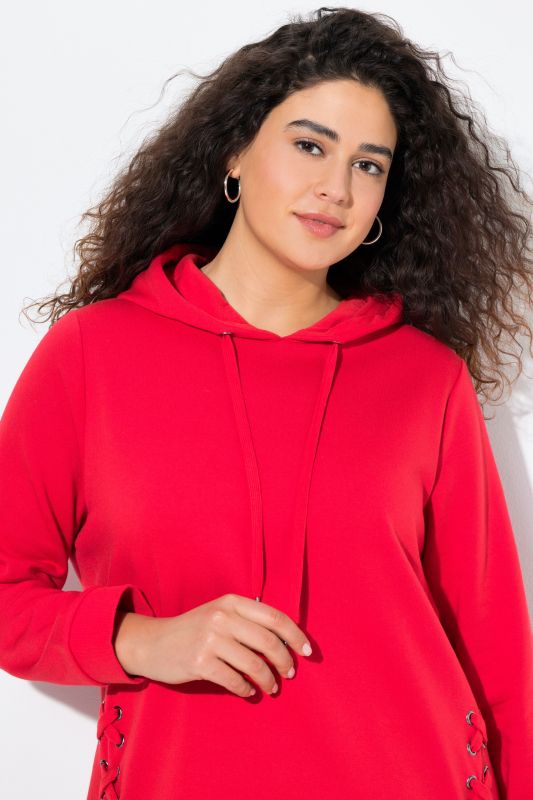 Decorative Lace-Up Hoodie