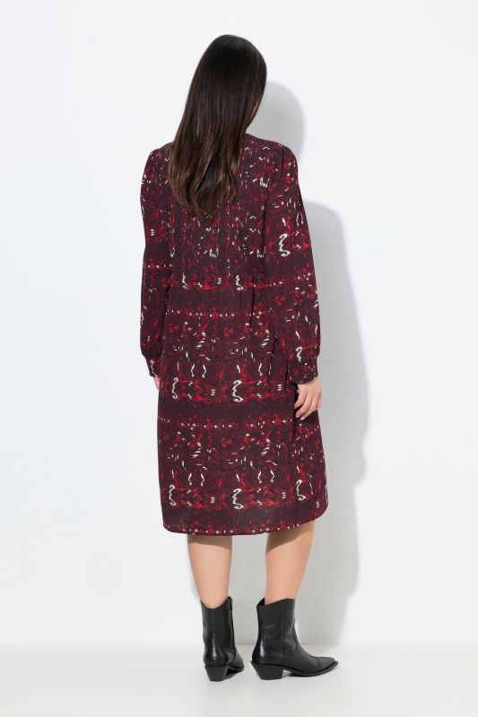 Ikat Striped Smocked Bodice Dress