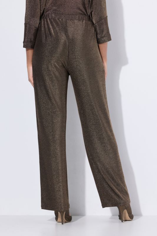 Sparkling Wide Leg Elastic Waist Pants