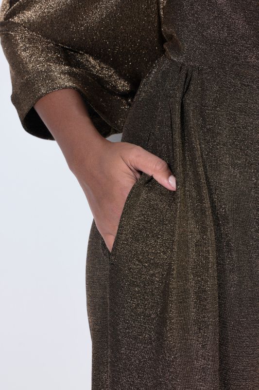 Sparkling Wide Leg Elastic Waist Pants