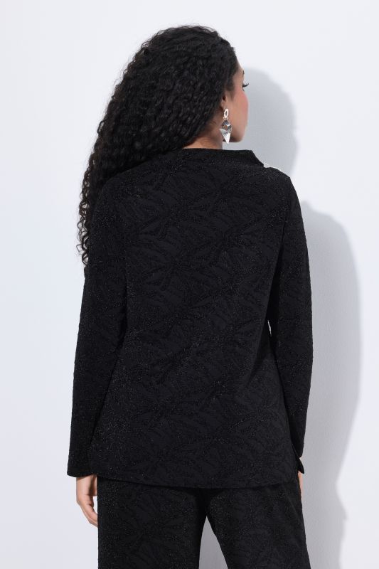 Sparkling Waterfall Neckline Top