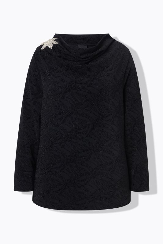 Sparkling Waterfall Neckline Top