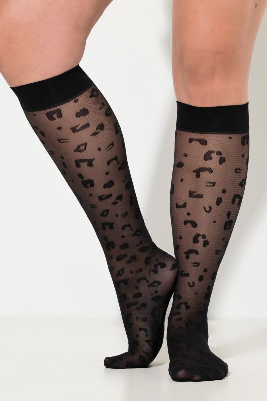 Fine knee-high socks