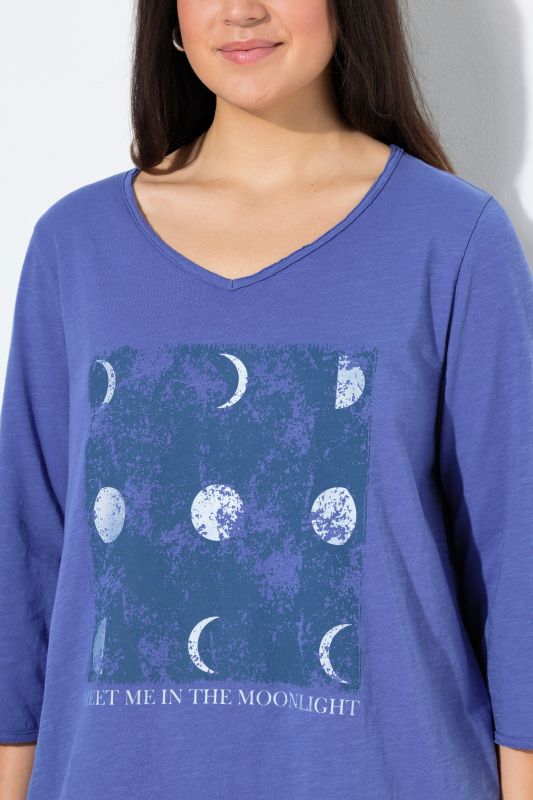Meet Me In The Moonlight 3/4 Sleeve Graphic Tee