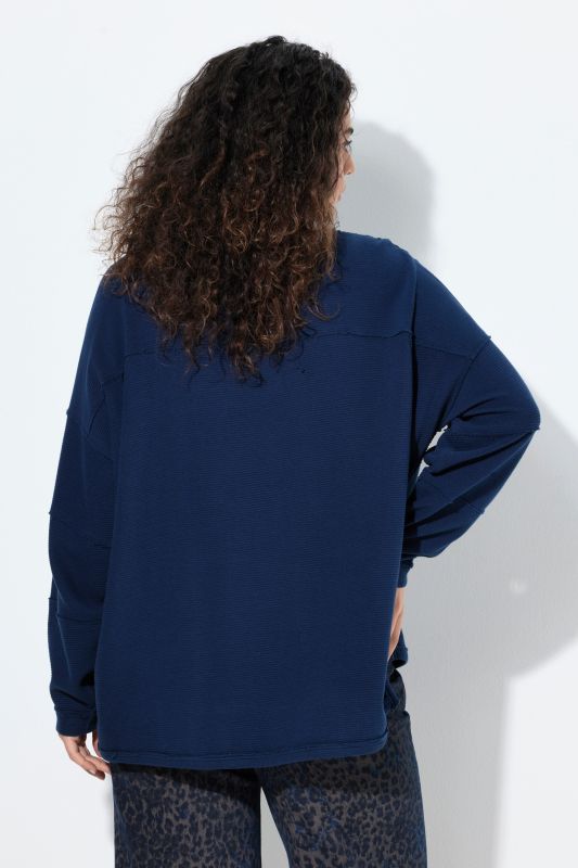 Inverted Seam Long Sleeve Sweatshirt