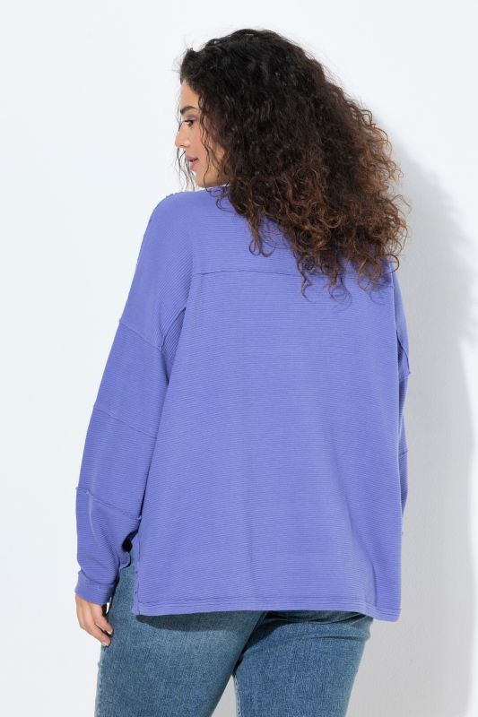 Inverted Seam Long Sleeve Sweatshirt