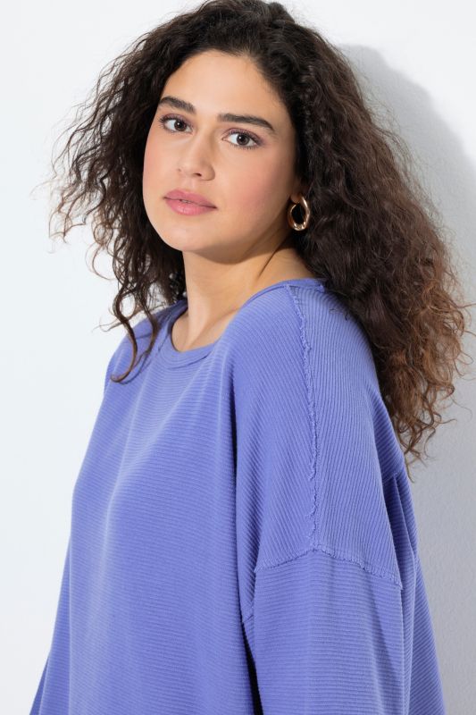 Inverted Seam Long Sleeve Sweatshirt