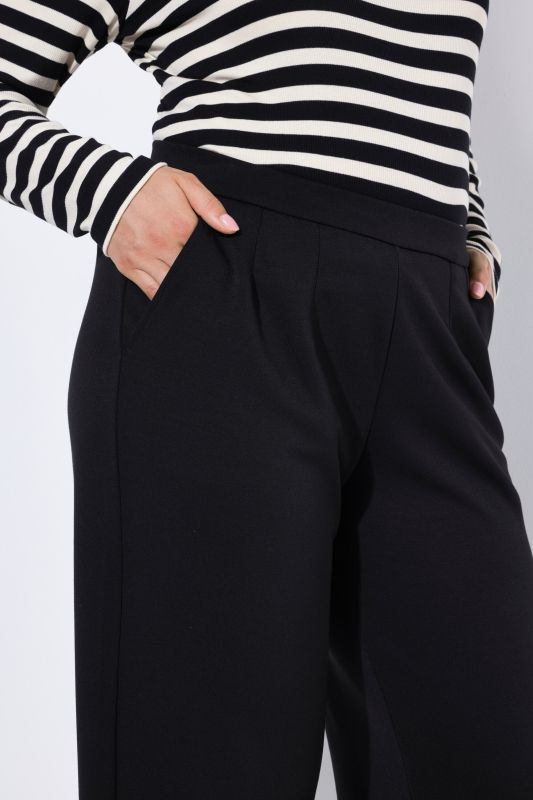 Stretch Fit Wide Leg Dress Pants