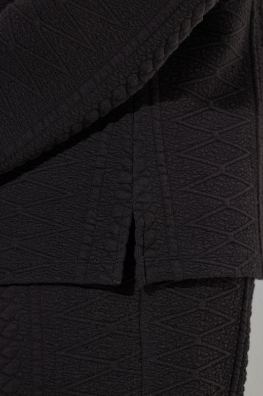 Eco Cotton Textured Turtleneck Sweatshirt
