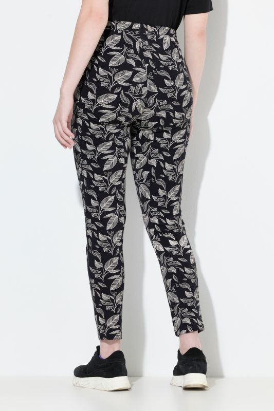 Eco Cotton Leaf Print Stretch Fit Leggings
