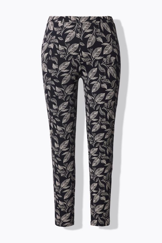 Eco Cotton Leaf Print Stretch Fit Leggings