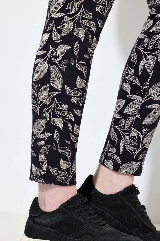 Eco Cotton Leaf Print Stretch Fit Leggings
