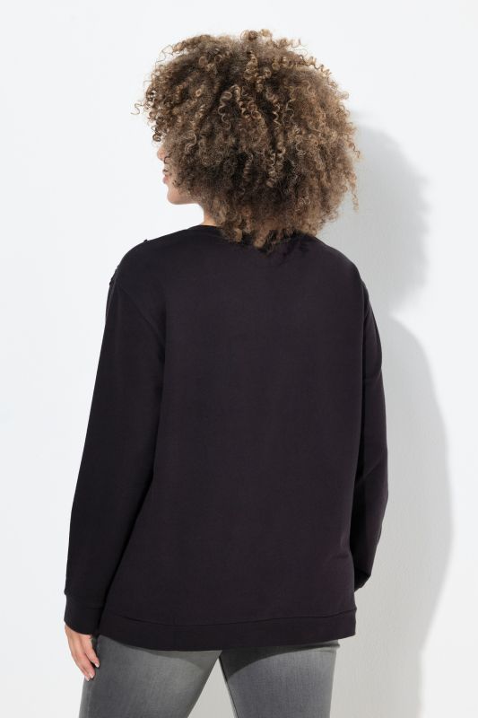Sequined Long Sleeve Sweatshirt