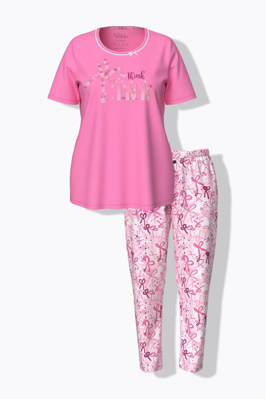 Think Pink Two Piece Pajama Set