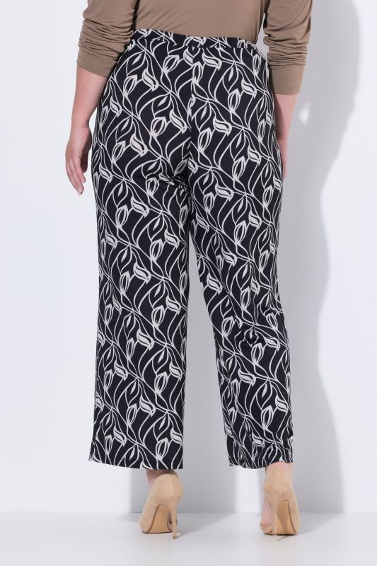 Matte Jersey Leaf Print Pants