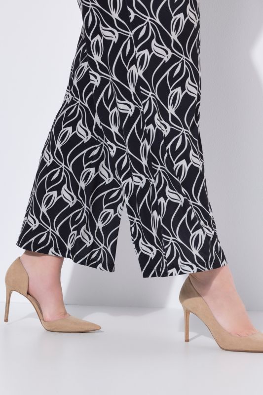 Matte Jersey Leaf Print Pants