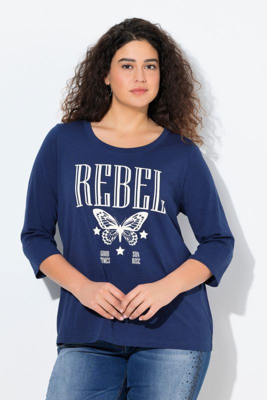 Rebel 3/4 Sleeve Graphic Tee