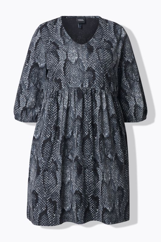 Animal Print Jersey Midi Dress