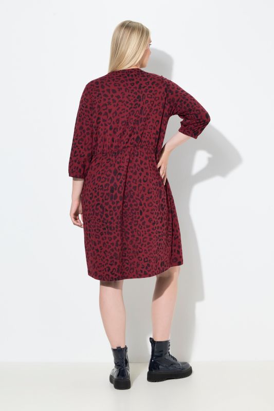 Animal Print Jersey Midi Dress
