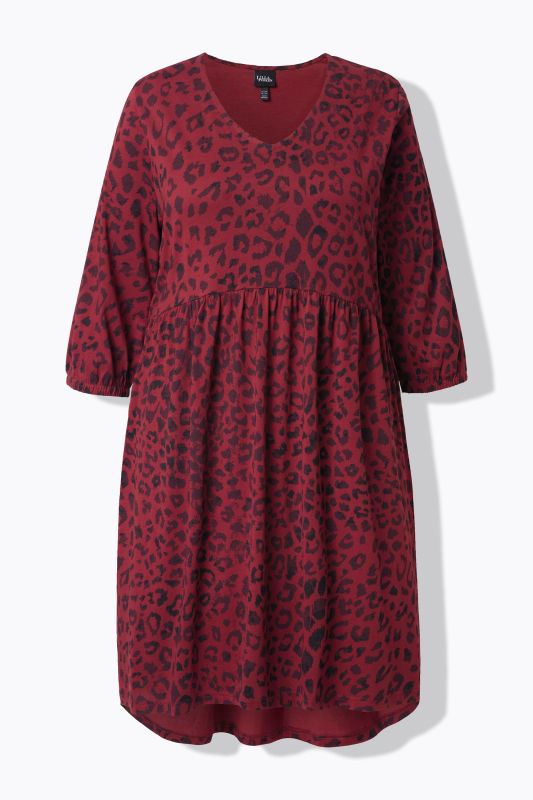 Animal Print Jersey Midi Dress