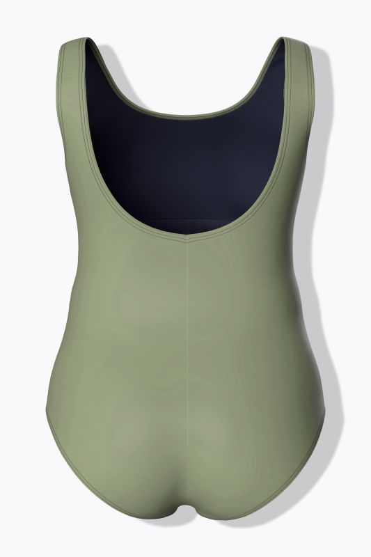 Braided Piping One Piece Swimsuit