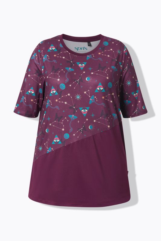 Quick Drying Celestial Print Performance Tee